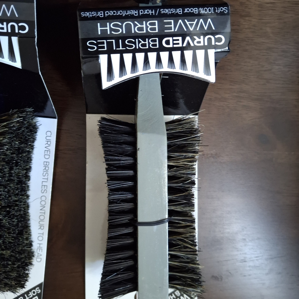 Annie Dual Texture Hair Brush with Black and Gray Bristles